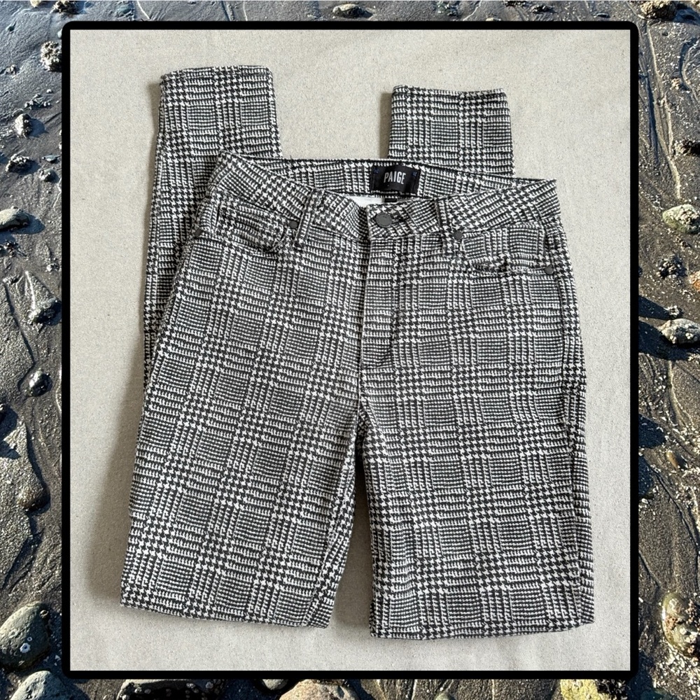 Paige Hoxton Ultra Skinny Jeans in Glen Check LKC!